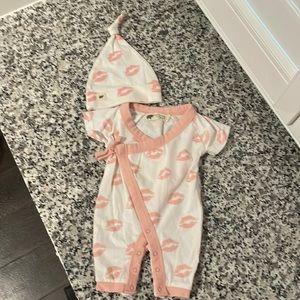 Newborn size never worn Monica and Andy outfit and hat